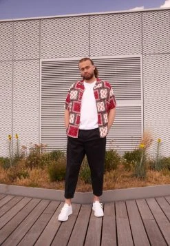 Pier One Uomo PAISLEY - Camicia - Red-beige