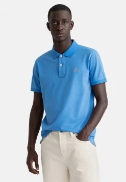 GANT Uomo PLUS CONTRAST COLLAR RUGGER - Poloshirt - Day Blue