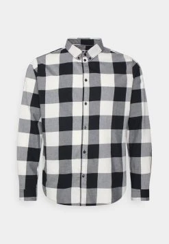 Pier One Uomo Camicia - Black/white