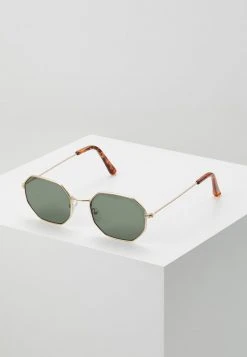 Pier One UNISEX - Occhiali Da Sole - Gold-coloured/green