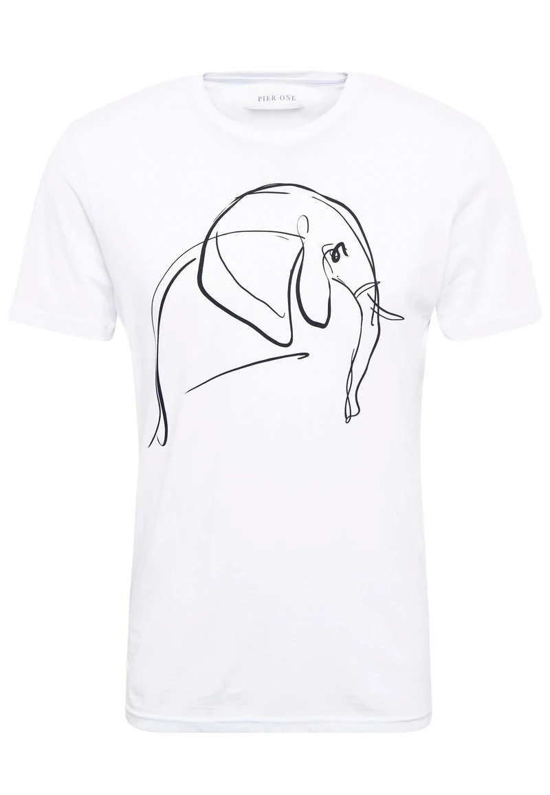 Pier One Uomo T-shirt Con Stampa - White 6 Pier One Uomo T-shirt Con Stampa - White - immagine 4