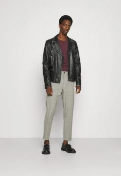 Pier One Uomo 3 PACK - Maglietta A Manica Lunga - Bordeaux/black/dark Blue