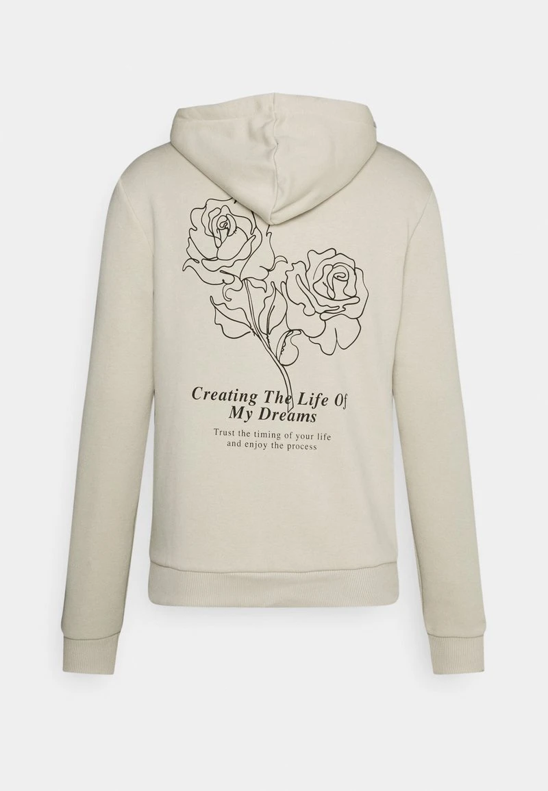 Pier One Uomo FLORAL HOODIE - Felpa - Tan 3 Pier One Uomo FLORAL HOODIE - Felpa - Tan