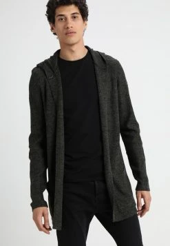 Pier One Uomo Cardigan - Black/olive