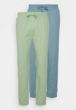 Pier One Uomo 2 PACK - Pantaloni Del Pigiama - Blue/light Green