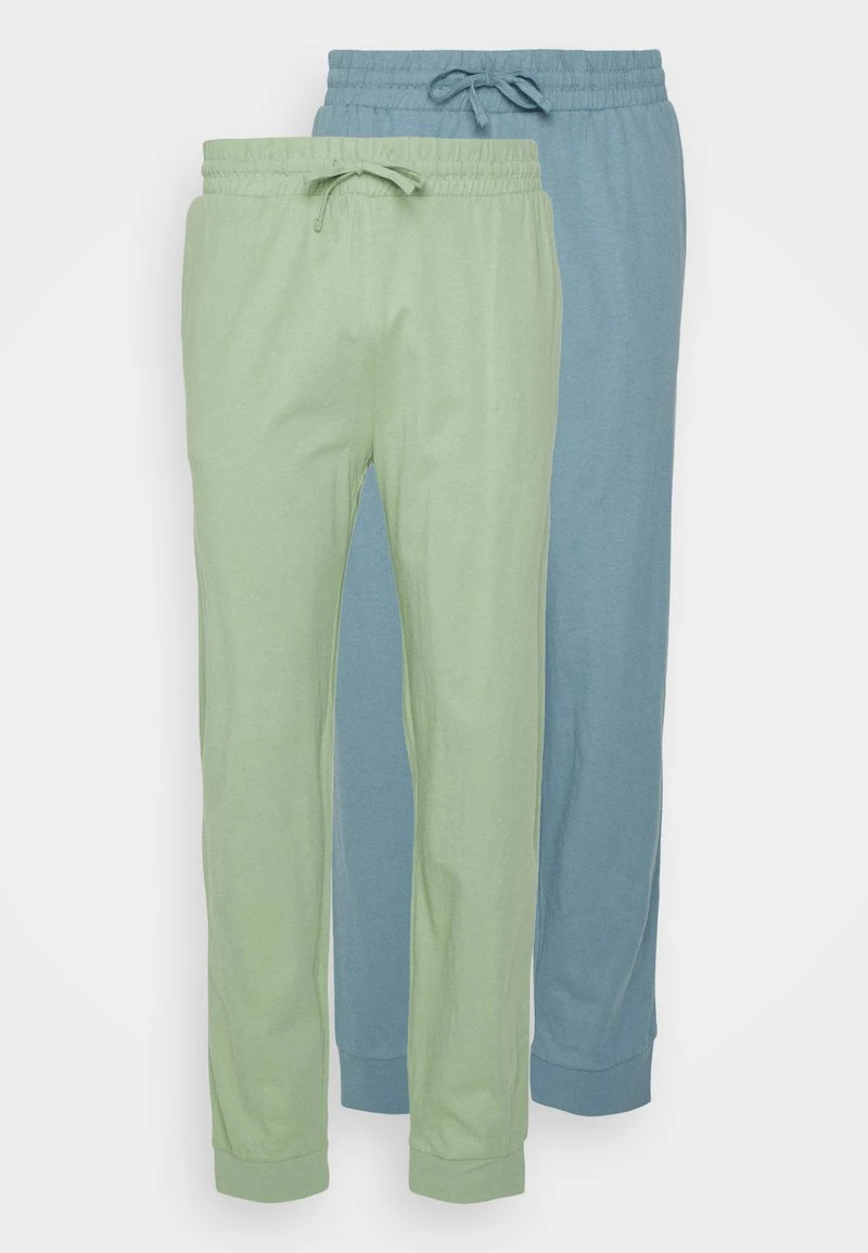 Pier One Uomo 2 PACK - Pantaloni Del Pigiama - Blue/light Green 3 Pier One Uomo 2 PACK - Pantaloni Del Pigiama - Blue/light Green