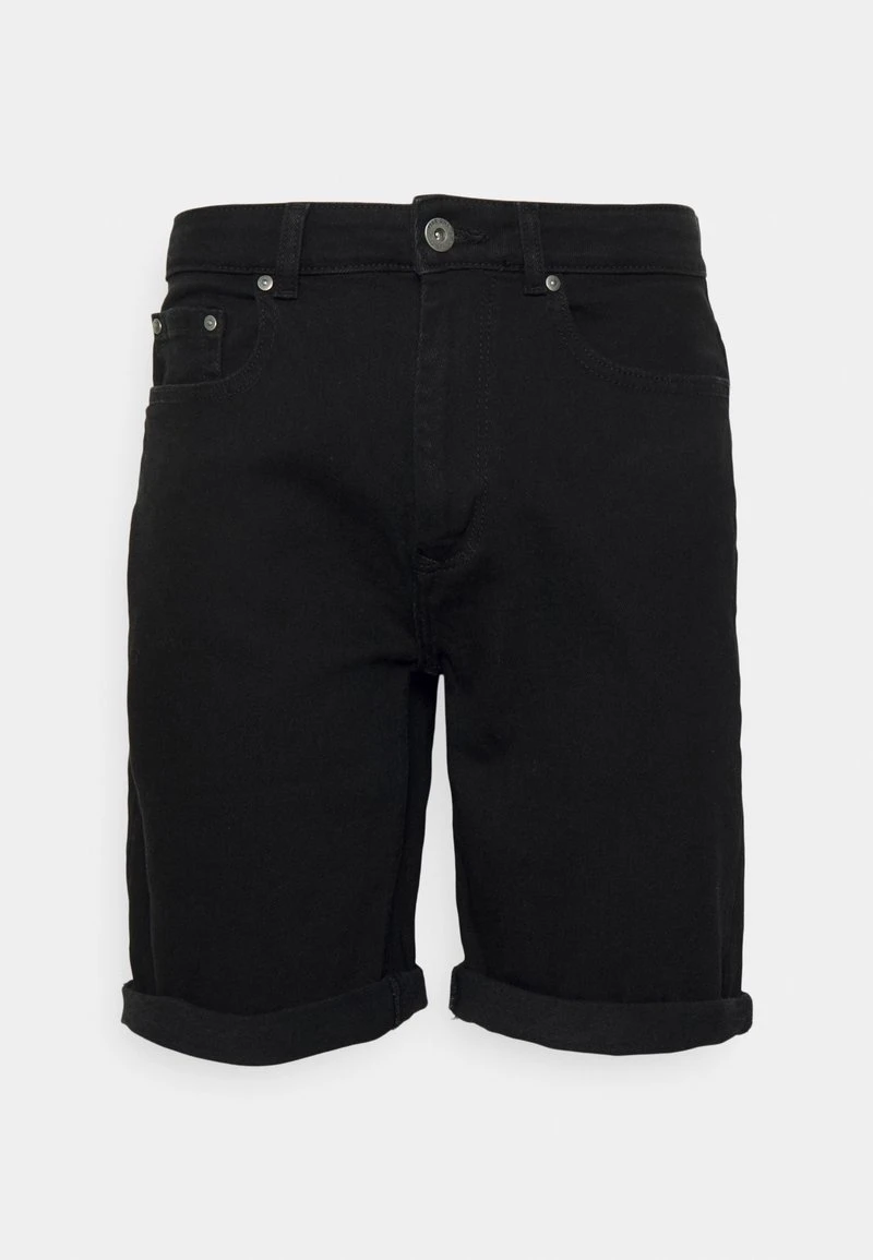 Pier One Uomo Shorts Di Jeans - Black Denim 3 Pier One Uomo Shorts Di Jeans - Black Denim