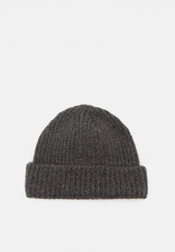 Pier One SHORT MICRO BEANIE UNISEX - Berretto - Grey