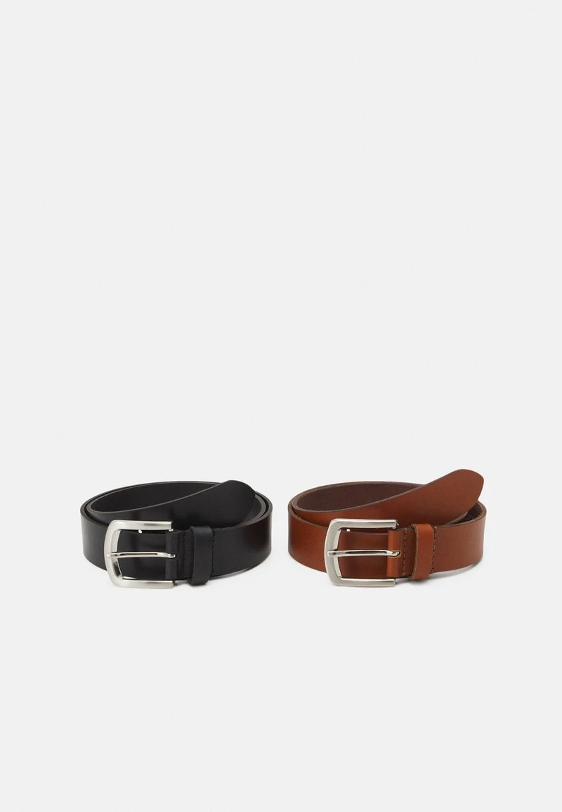 Pier One Uomo LEATHER 2 PACK - Cintura - Cognac/black 3 Pier One Uomo LEATHER 2 PACK - Cintura - Cognac/black