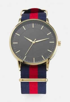 Pier One UNISEX - Orologio - Gold/blue/red