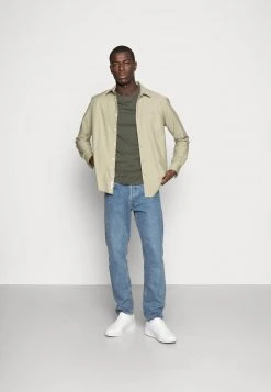 Pier One Uomo 3 PACK - T-shirt Basic - Black/grey/green