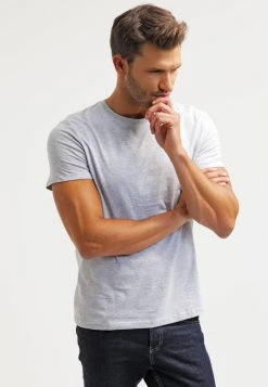 Pier One Uomo T-shirt Basic - Light Grey Melange
