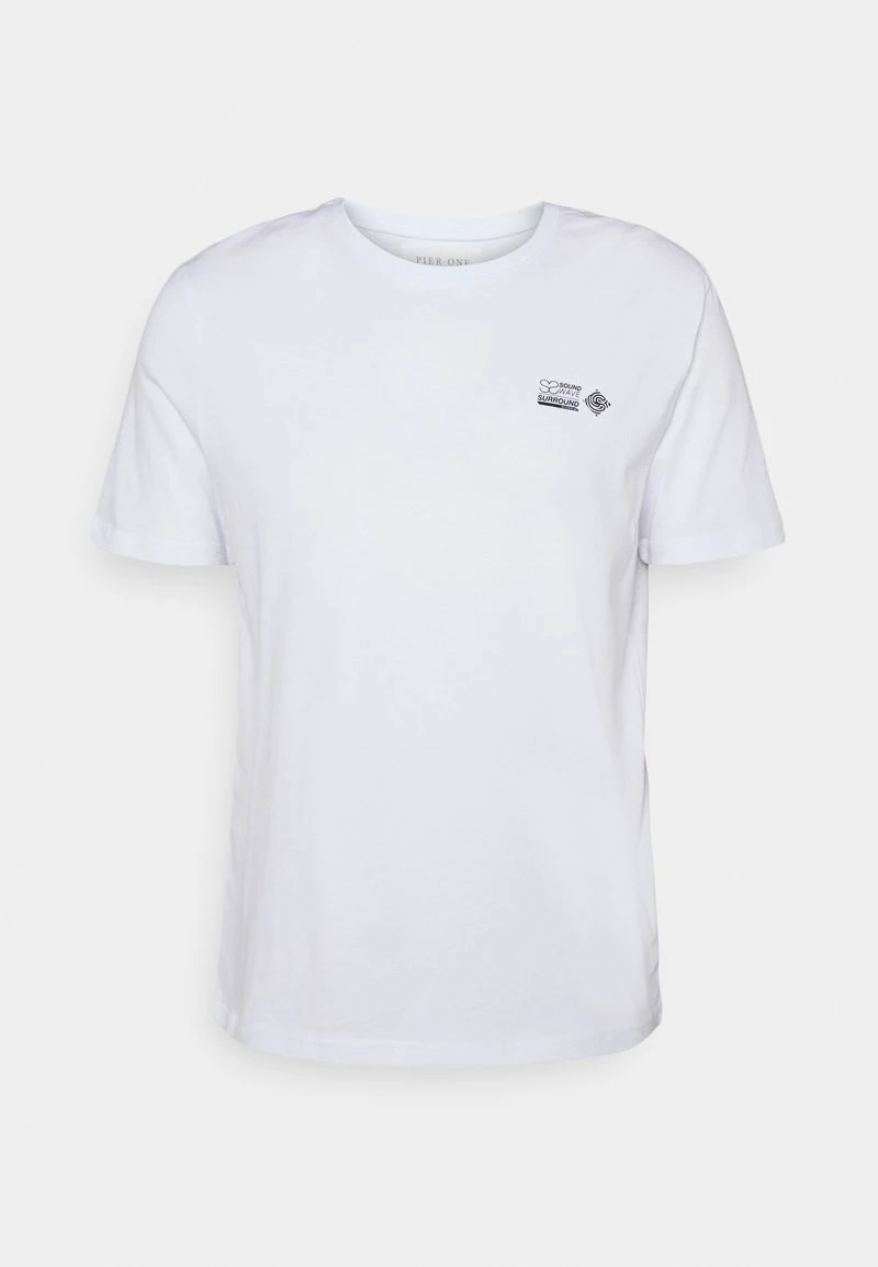 Pier One Uomo T-shirt Con Stampa - White 9 Pier One Uomo T-shirt Con Stampa - White - immagine 7