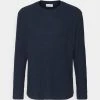 Pier One Uomo RIBBED LOUNGE TOP - Maglia Del Pigiama - Dark Blue -Offerta Economica Pier One 7959243449c84cf094a0baddedd86f16
