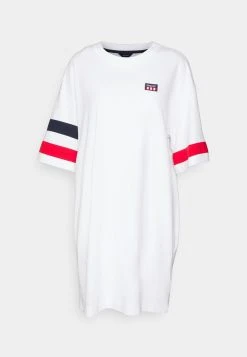 GANT Donna RETRO LOGO DRESS - Jerseykleid - White