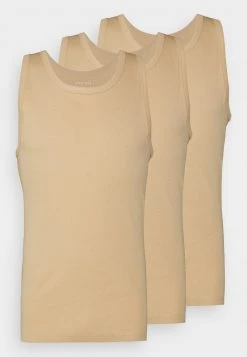 Pier One Uomo 3 PACK - Maglietta Intima - Beige