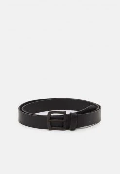 Pier One Uomo LEATHER - Cintura - Black