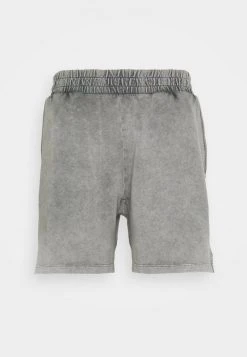 Pier One Uomo LOUNGE ACID WASHED SHORTS - Pantaloni Del Pigiama - Black