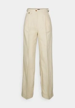 GANT Donna BLEND WIDE PANTS - Stoffhose - Desert Beige