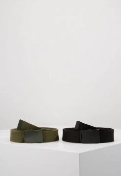 Pier One UNISEX 2 PACK - Cintura - Oliv/black