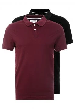 Pier One Uomo 2 PACK - Polo - Bordeaux/black