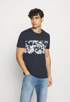 Pier One Uomo T-shirt Con Stampa - Dark Blue