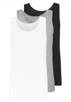 Pier One Uomo 3 PACK - Top - White/black