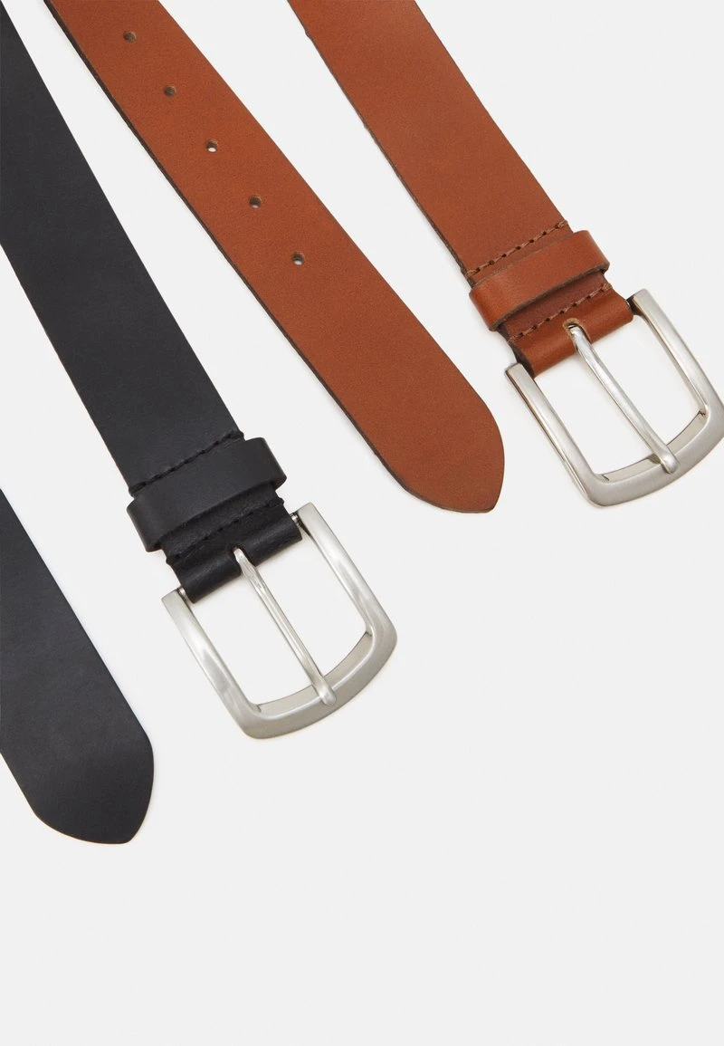 Pier One Uomo LEATHER 2 PACK - Cintura - Cognac/black 4 Pier One Uomo LEATHER 2 PACK - Cintura - Cognac/black - immagine 2