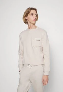 Pier One Uomo UNITED UTILITY CREW - Felpa - Stone