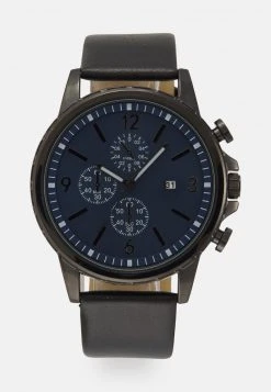 Pier One UNISEX - Cronografo - Black/blue