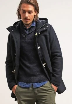 Pier One Uomo Cappotto Corto - Navy