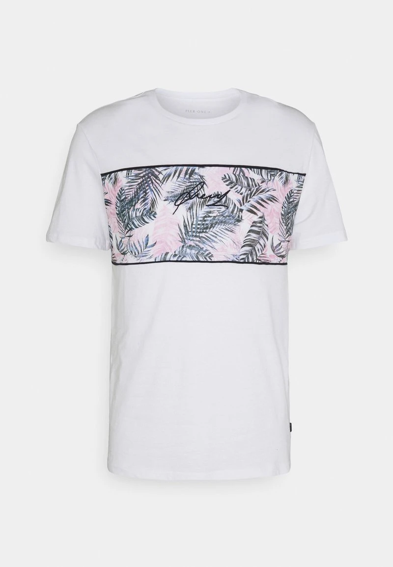 Pier One Uomo T-shirt Con Stampa - White 8 Pier One Uomo T-shirt Con Stampa - White - immagine 6
