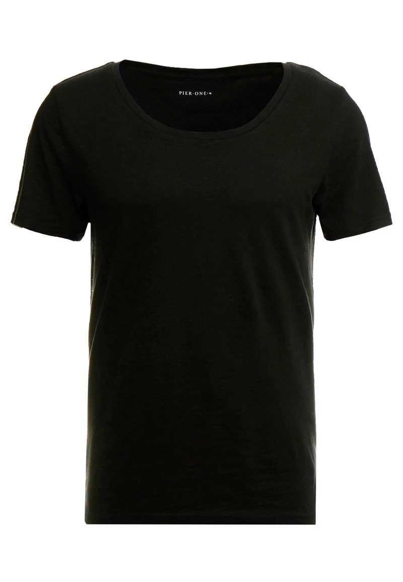 Pier One Uomo T-shirt Basic - Black 6 Pier One Uomo T-shirt Basic - Black - immagine 4