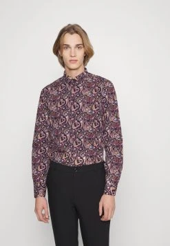 Pier One Uomo FESTIVE AOP - Camicia - Black/multi-coloured