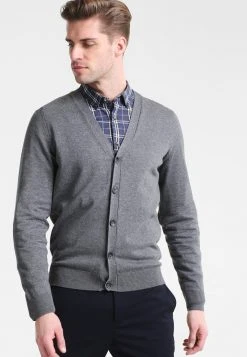 Pier One Uomo Cardigan - Dark Grey Melange
