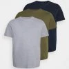 Pier One Uomo 3 PACK - T-shirt Basic - Olive/dark Blue/grey -Offerta Economica Pier One 8e34b694e4b043b7b1f0bc443c7d5f3f