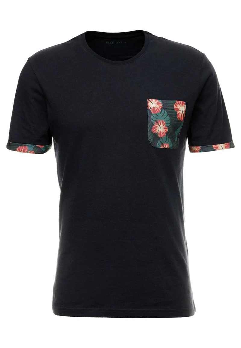 Pier One Uomo T-shirt Con Stampa - Dark Blue 6 Pier One Uomo T-shirt Con Stampa - Dark Blue - immagine 4