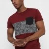 Pier One Uomo T-shirt Con Stampa - Bordeaux -Offerta Economica Pier One 8fea14e44e2144549ffb2b8ad5e840af
