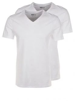 Pier One Uomo 2 PACK - T-shirt Basic - White