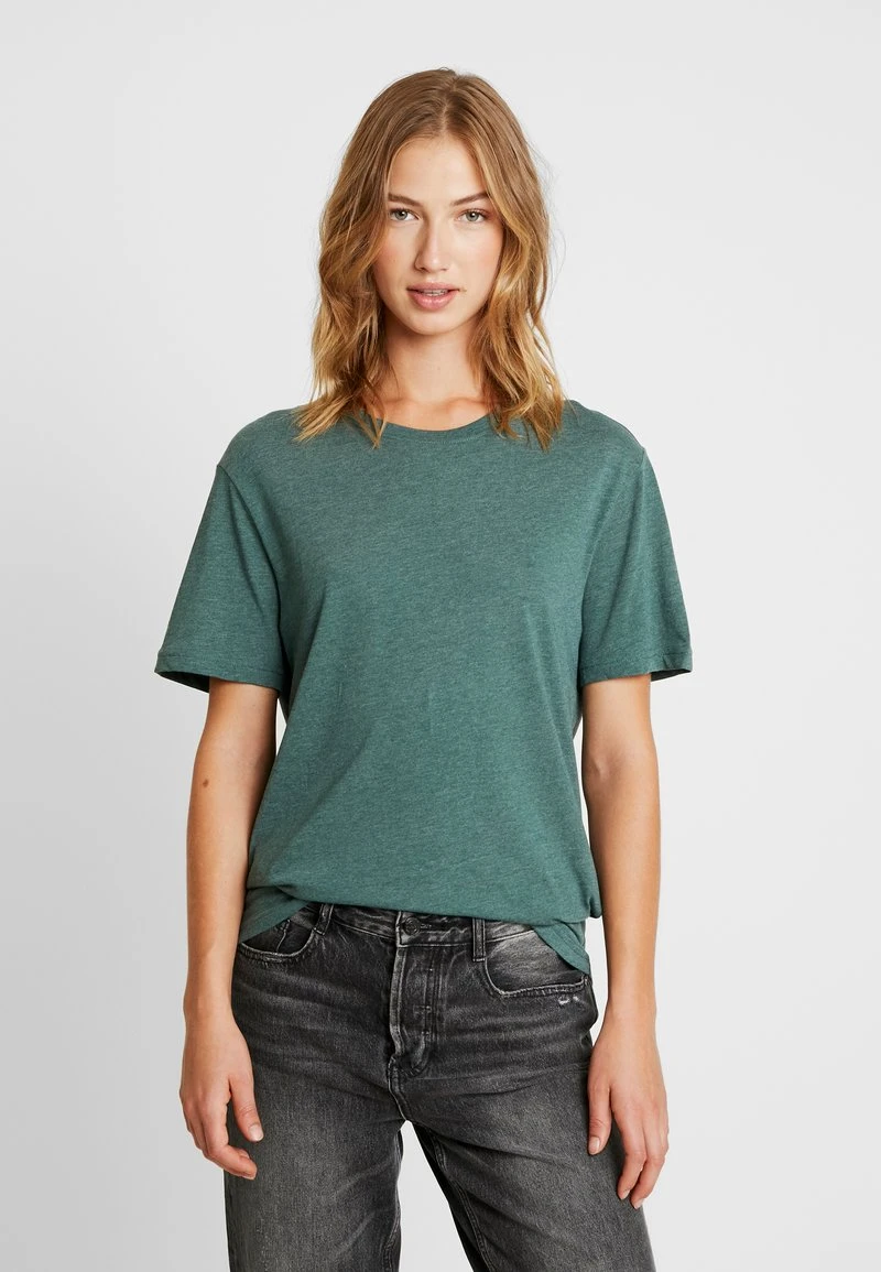 Pier One Uomo T-shirt Basic - Green Melange 6 Pier One Uomo T-shirt Basic - Green Melange - immagine 4