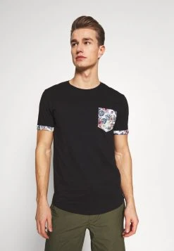 Pier One Uomo T-shirt Con Stampa - Black