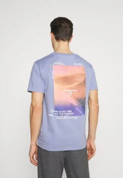 Pier One Uomo T-shirt Con Stampa - Blue