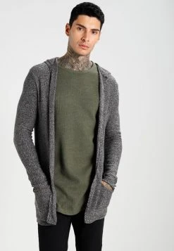 Pier One Uomo Cardigan - Light Grey/black