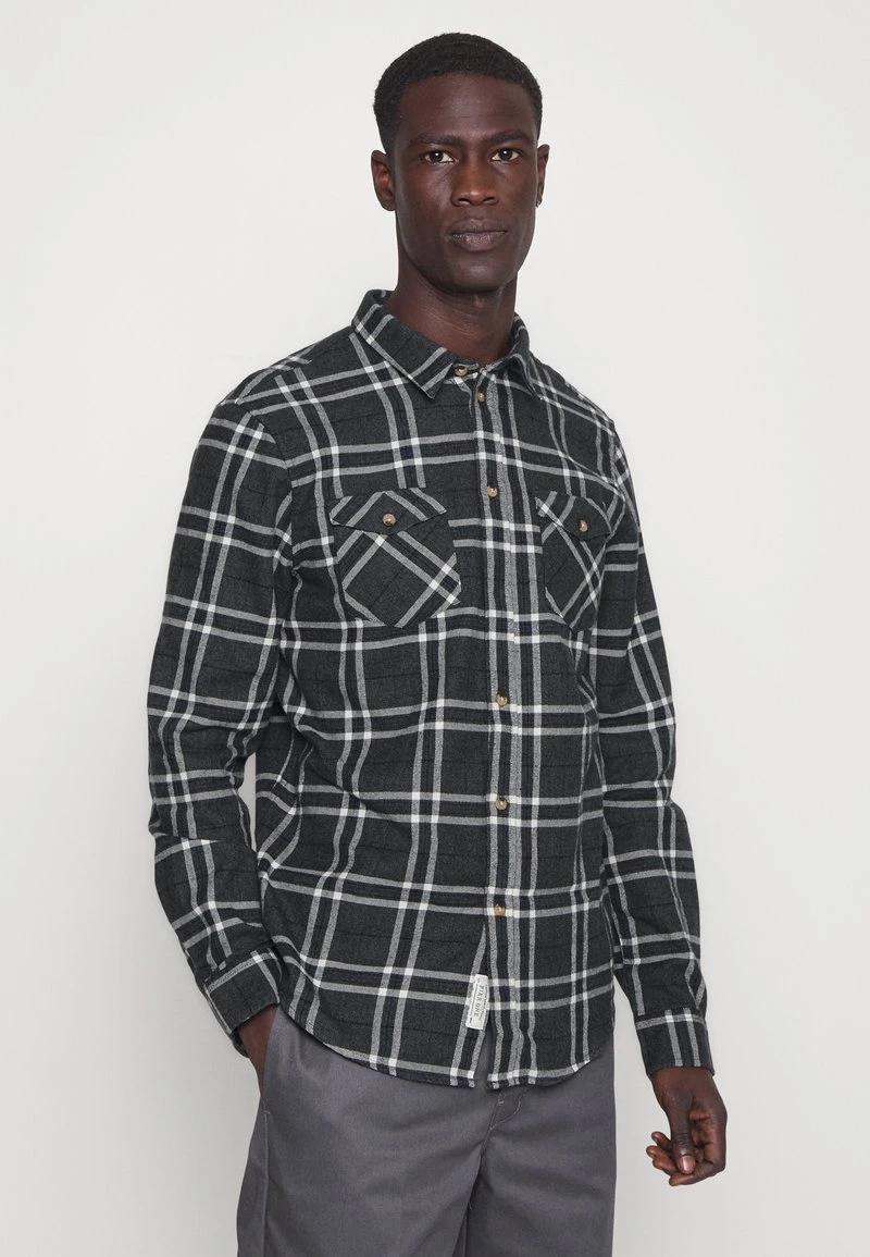 Pier One Uomo Camicia - Mottled Dark Grey 3 Pier One Uomo Camicia - Mottled Dark Grey