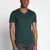 Pier One Uomo 3 PACK - T-shirt Basic - Black, Grey, Green -Offerta Economica Pier One 96305f959483415dbe03211536b3d40a