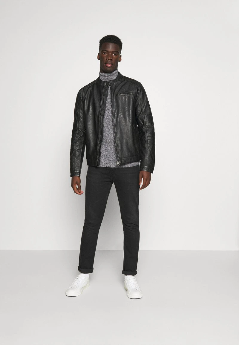 Pier One Uomo MUSCLE FIT TURTLE - Maglione - Mottled Grey 4 Pier One Uomo MUSCLE FIT TURTLE - Maglione - Mottled Grey - immagine 2