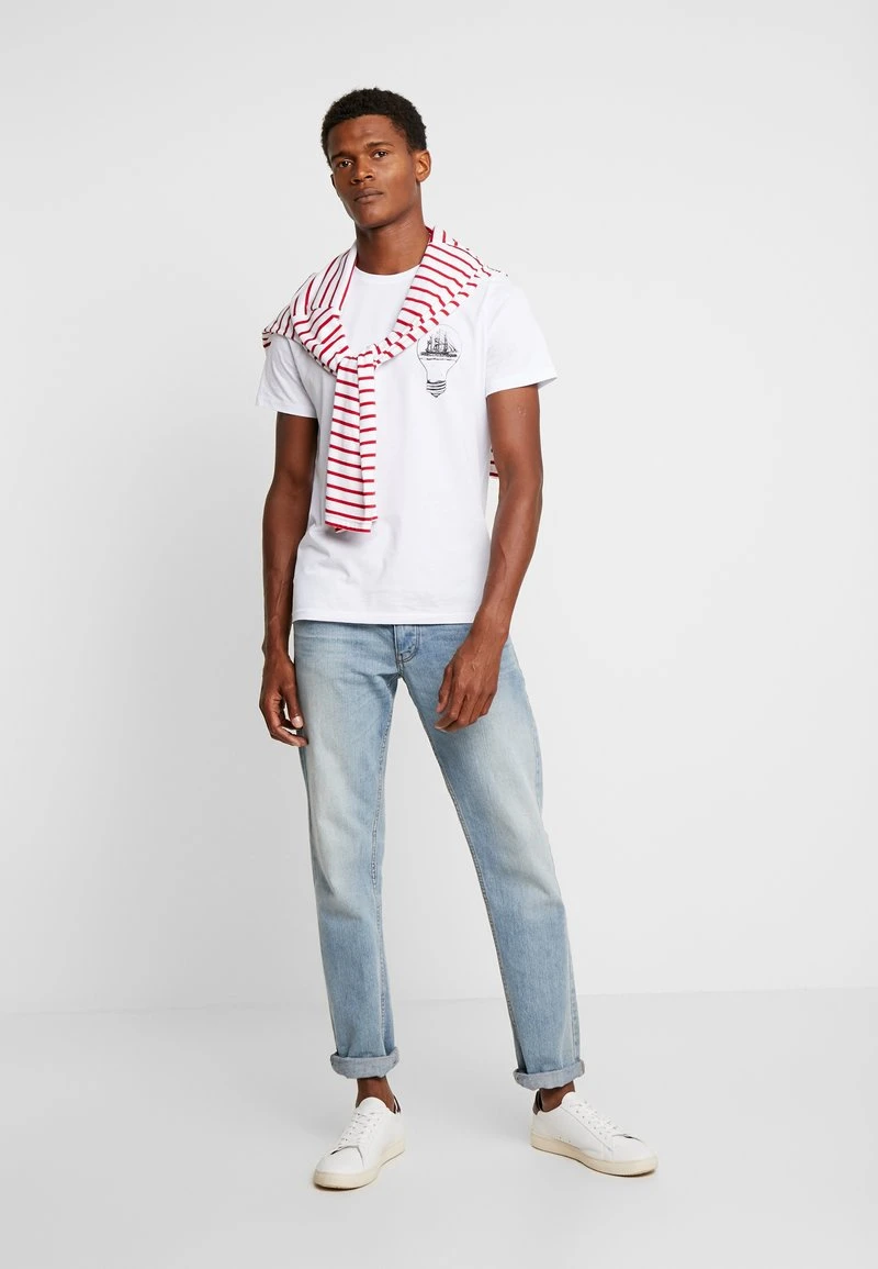 Pier One Uomo T-shirt Con Stampa - White 4 Pier One Uomo T-shirt Con Stampa - White - immagine 2