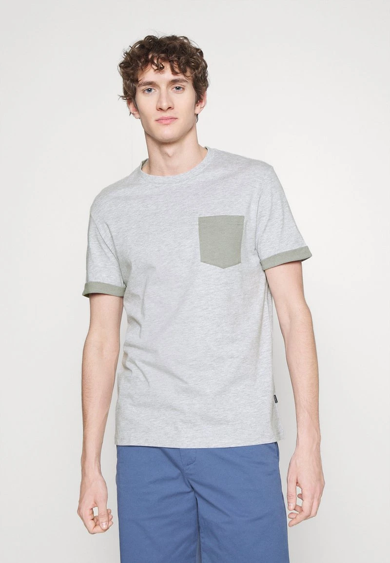 Pier One Uomo T-shirt Basic - Mottled Light Grey 3 Pier One Uomo T-shirt Basic - Mottled Light Grey