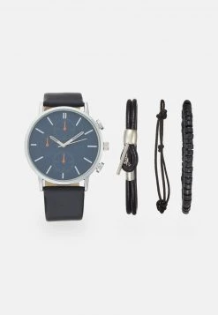 Pier One SET UNISEX - Orologio - Black