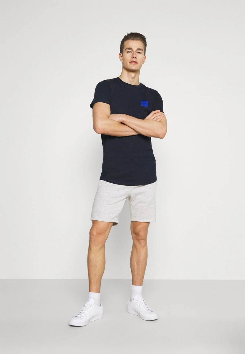 Pier One Uomo 2 PACK - Shorts - Mottled Light Grey/dark Blue 3 Pier One Uomo 2 PACK - Shorts - Mottled Light Grey/dark Blue